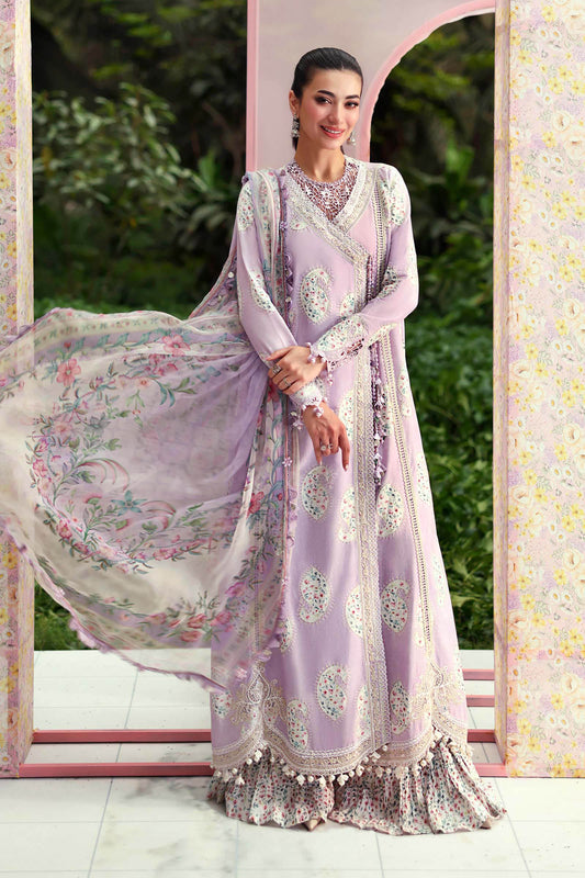 Maria B Luxury Embroidered Lawn 3Pc Unstitched Suit MPT - 3009 - B