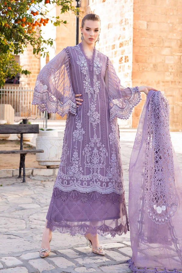 Maria.B Unstitched Embroidered Luxury Lawn 3Pc Suit D 2401-A