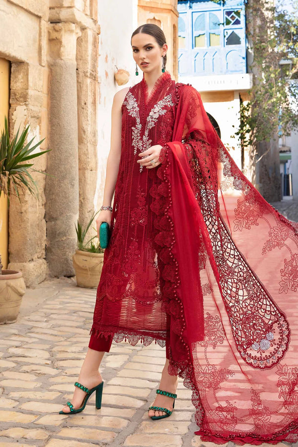 Maria.B Unstitched Embroidered Luxury Lawn 3Pc Suit D 2401-B