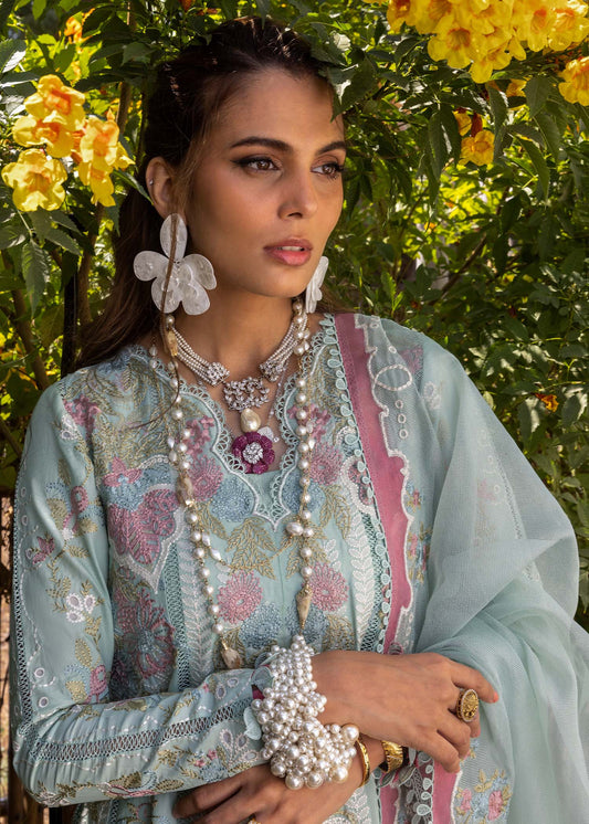 Saira Shakira Embroidered Luxury Lawn Unstitched 3Pc Suit DILARA-A