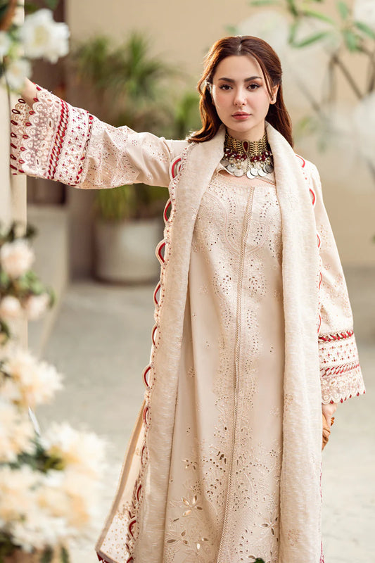 Qalamkar Luxury Lawn ChikenKari 3 Pc Unstitched Collection ANAYA FK 16