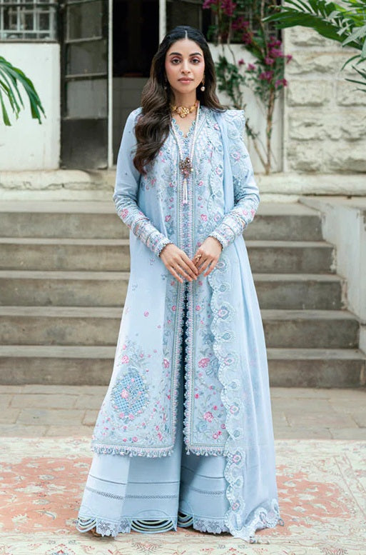 Qalamkar - Zarish - Luxury Lawn Embroidered 3 Piece Unstitched