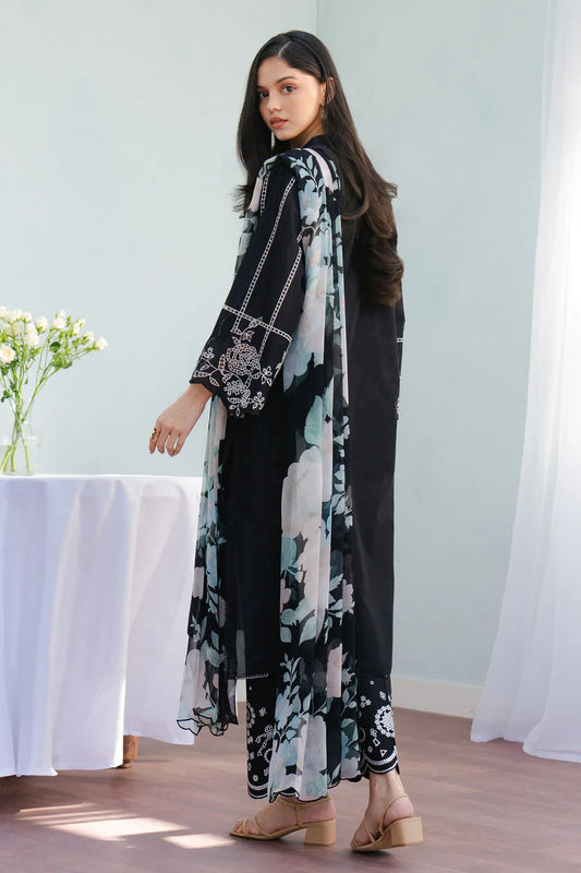 Coco by Zara Shahjahan Embroidered Luxury Lawn 3Pc Unstitched Suit-Eclat-7B