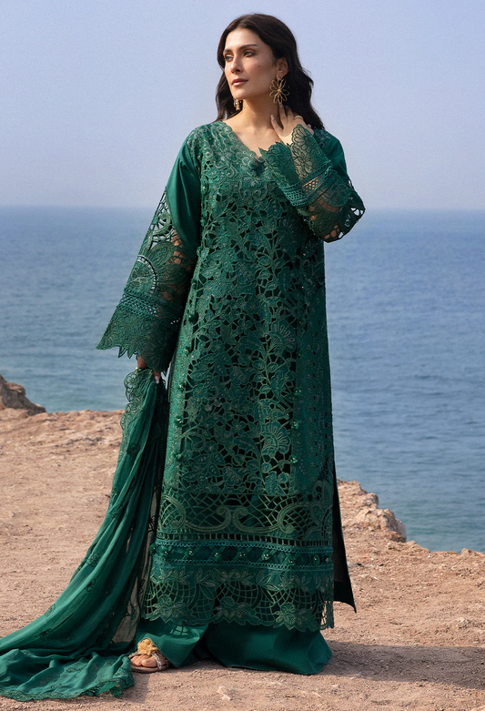 Mahnur Luxury Embroidered Unstitched Lawn Collection Eirene