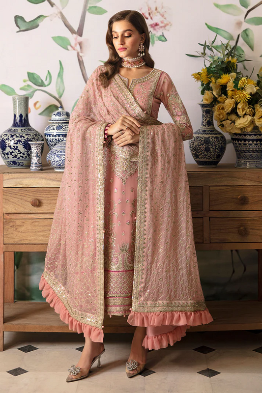 Gulal Luxury Chiffon Embroidered 3 Pc Unstitched Suit Viviana