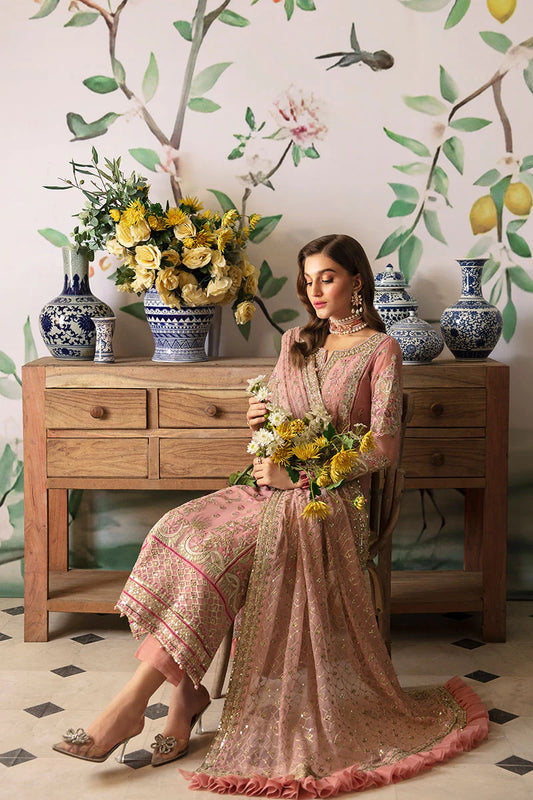 Gulal Luxury Chiffon Embroidered 3 Pc Unstitched Suit Viviana