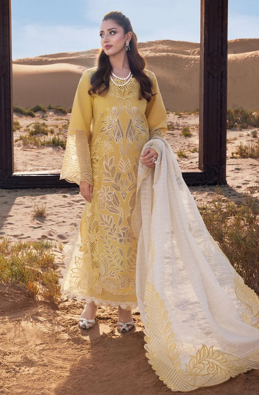 Rang Rasiya - Luxury Lawn Embroidered 3 Piece Unstitched - Hoorain