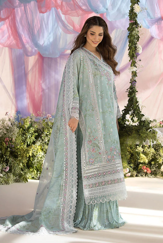 Sobia Nazir - 13A - Luxury Lawn Embroidered 3 Piece Unstitched