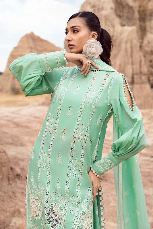 Maria.B Luxury Lawn Embroidered Chikankari Unstitched 3 Piece - LF-808