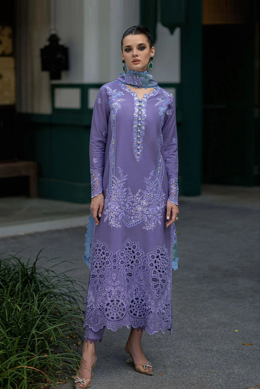 Mushq Embroidered Lawn Unstitched 3Pc Suit MSF-05 Adeline