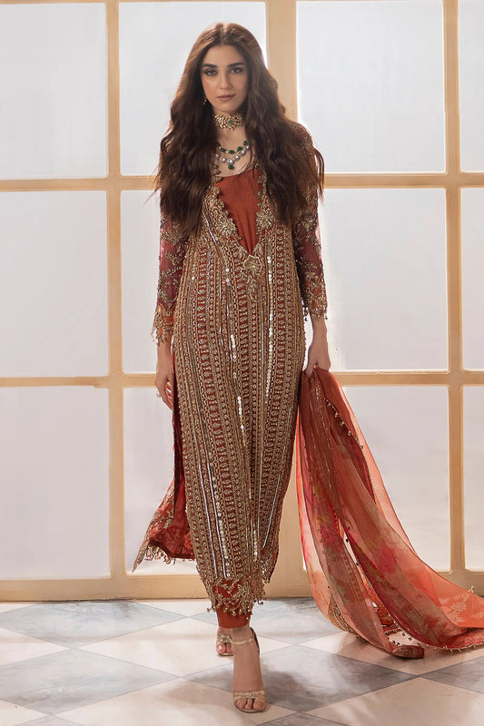 Charizma Pure Chiffon Embroidered 3 Piece Unstitched DJW4-04