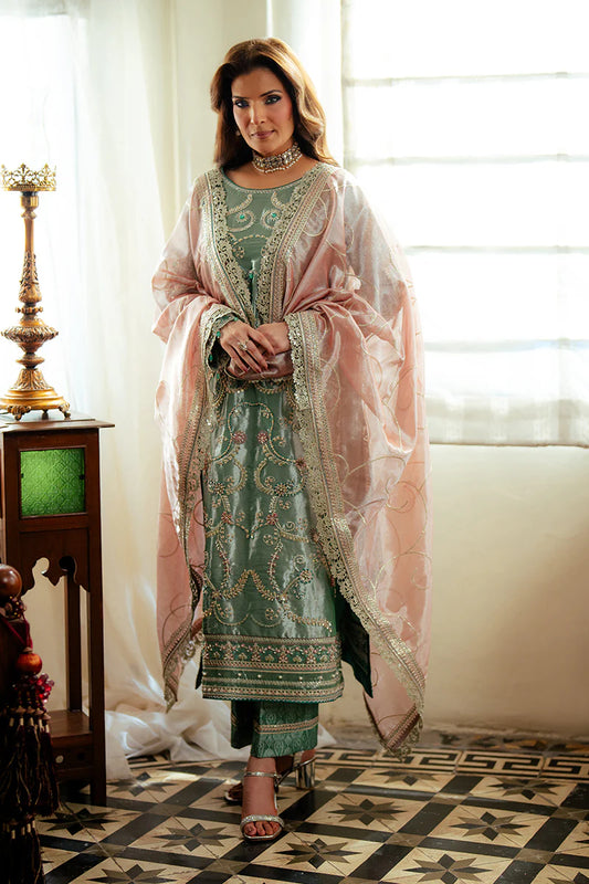 Mushq Luxury Shesha Silk Collection Unstitched 3 Pc Jana