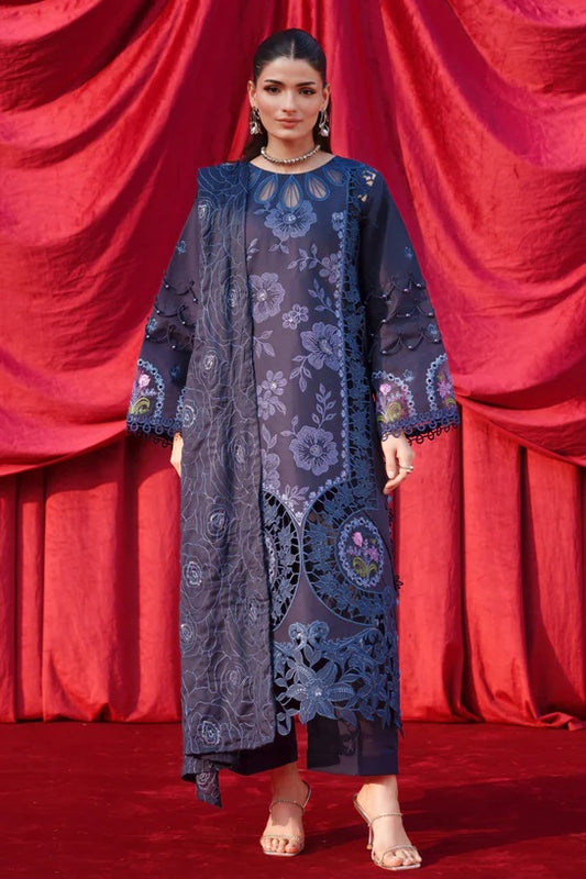 Parishay - SQ-09 - Luxury Lawn Embroidered 3 Piece Unstitched