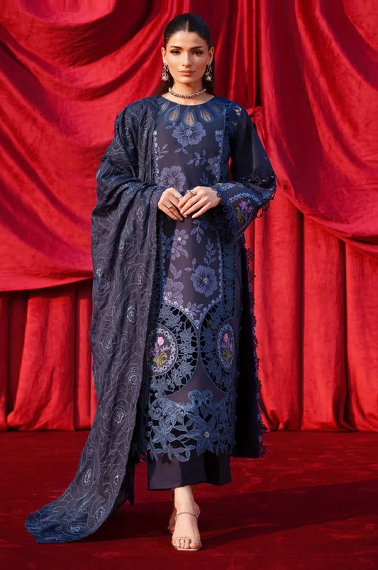 Parishay - SQ-09 - Luxury Lawn Embroidered 3 Piece Unstitched