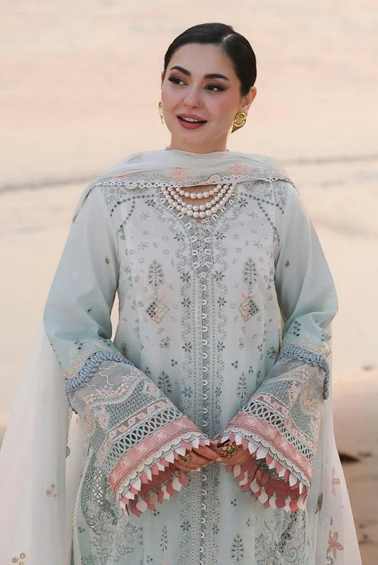 Qalamkar Sahil - Lawn Embroidered Unstitched 3 Piece - SA-05 AYRA