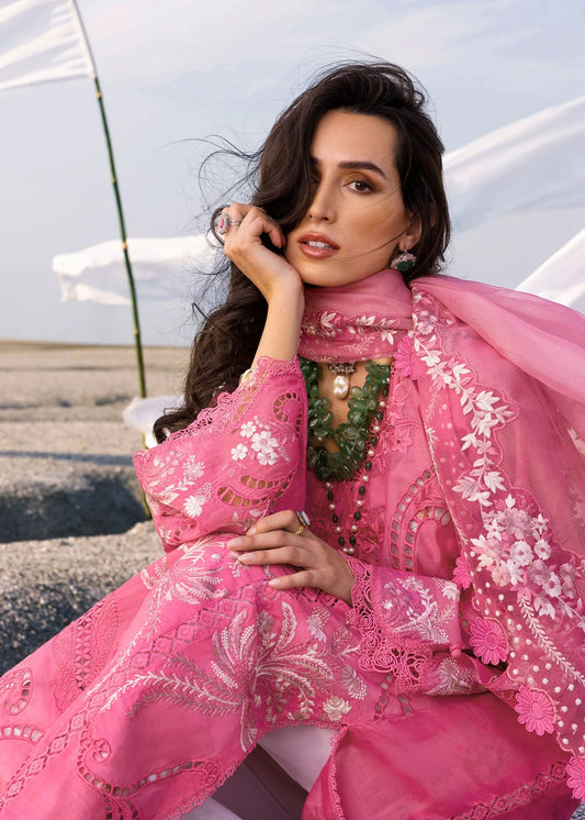 Saira Shakira Luxury Lawn Embroidered 3 Piece Unstitched Collection SAMARA-B