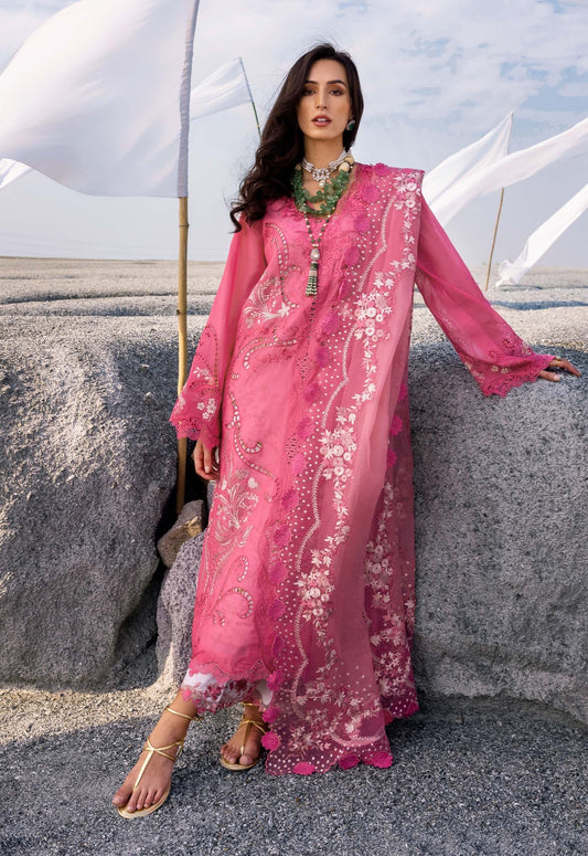 Saira Shakira Luxury Lawn Embroidered 3 Piece Unstitched Collection SAMARA-B