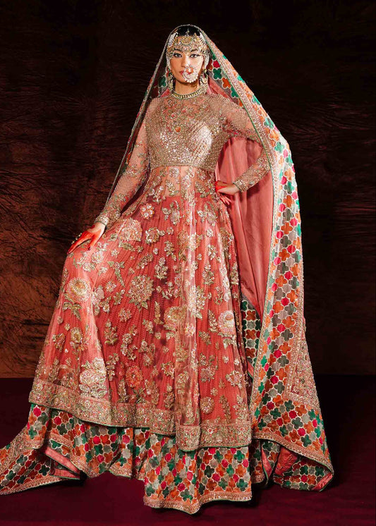 Hussain Rehar Saaz Luxury Net Embroidered 3Pc Unstitched Suit PA-223