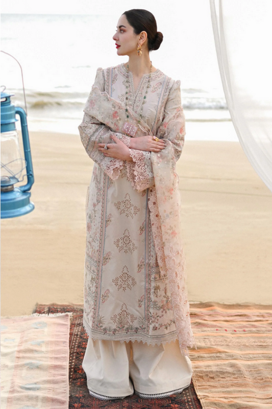 Qalamkar Luxury Lawn Collection Unstitched 3 Pieces SP-03 KHANSA