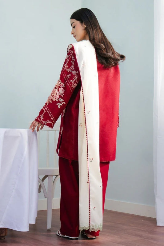 Norah Luxury Embroidered Lawn 3Pc Unstitched Suit-10A