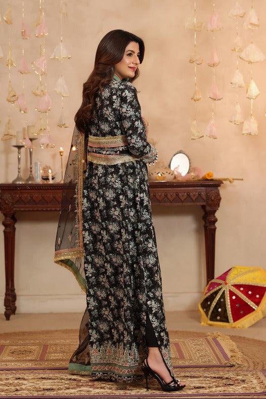 Aneelas Luxury Raw Silk Embroidered 3Pc Unstitched PA 0047