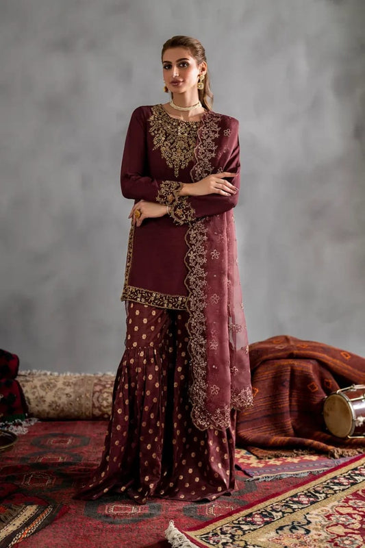 Iznik Luxury Chiffon Embroidered 3Pc Unstitched PA-125