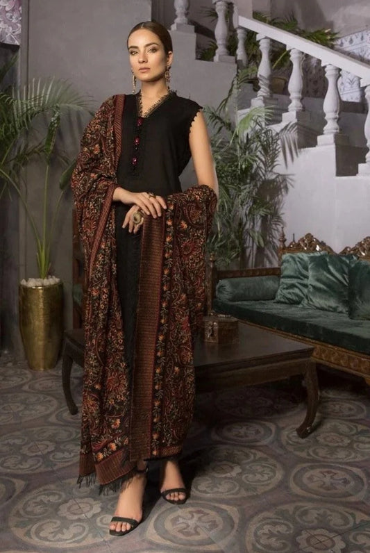 Bareeze Luxury Karandi Shawl Fully Embroidered