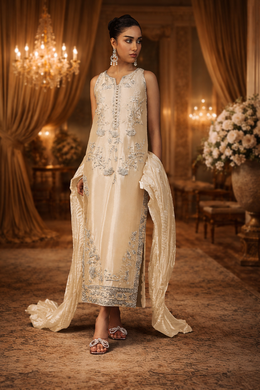 Ayesha Somaya - Luxury Mysoori Embroidered 3 Piece Unstitched - Ayra 17