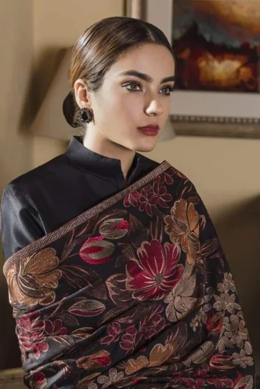 Bareeze Luxury Karandi Shawl Full Embroidered 2026