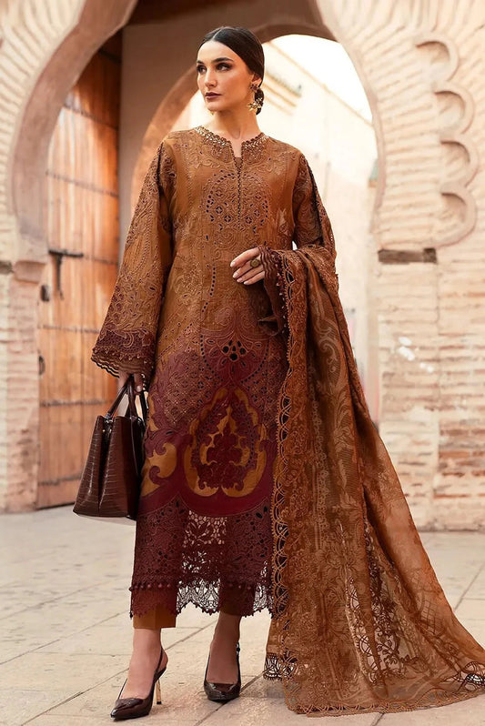 Maria.B - D-1B - Luxury Lawn Embroidered 3 Piece Unstitched