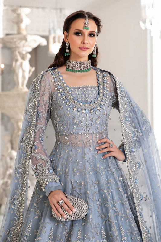 Maria.B Luxury Embroidered Net Unstitched 3 Pc Collection MC-041