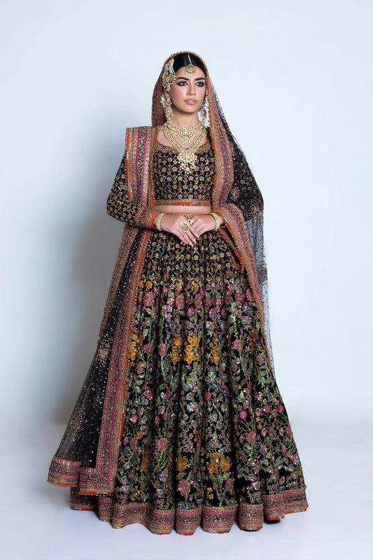 Fahad Hussayn Luxury Raw Silk Embroidered Unstitched 3 Piece Naushayz
