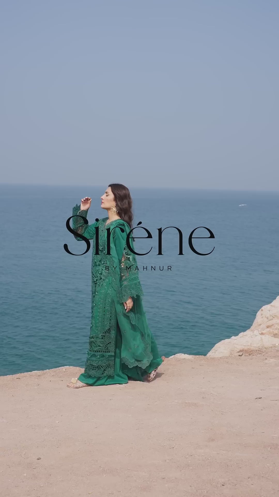 Mahnur Luxury Embroidered Unstitched Lawn Collection Eirene