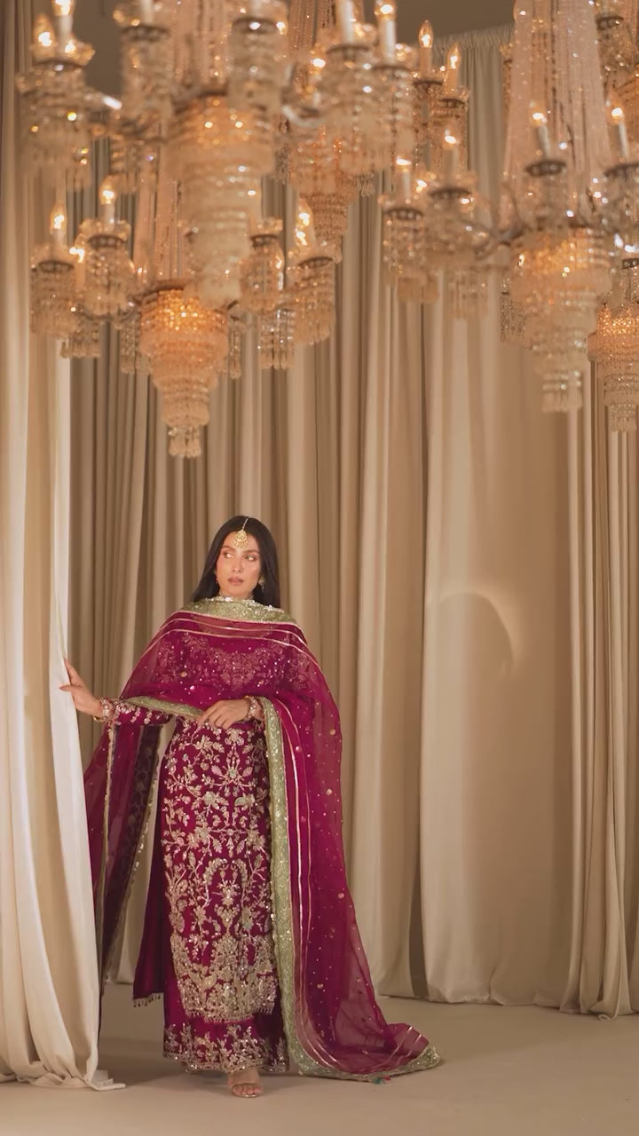 Tabya New Arrival Wedding Collection Hand Embroidered Raw Silk TABEER