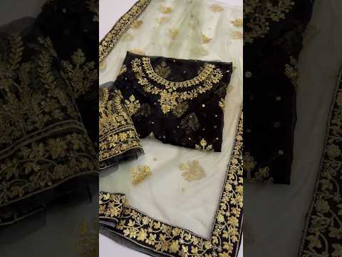 Haris Shakeel PA-133 Luxury Chiffon Embroidered Unstitched 3PC Suit
