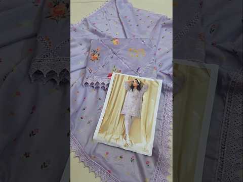Farida Hassan - Luxury Lawn Embroidered 3 Piece Unstitched - Lilac