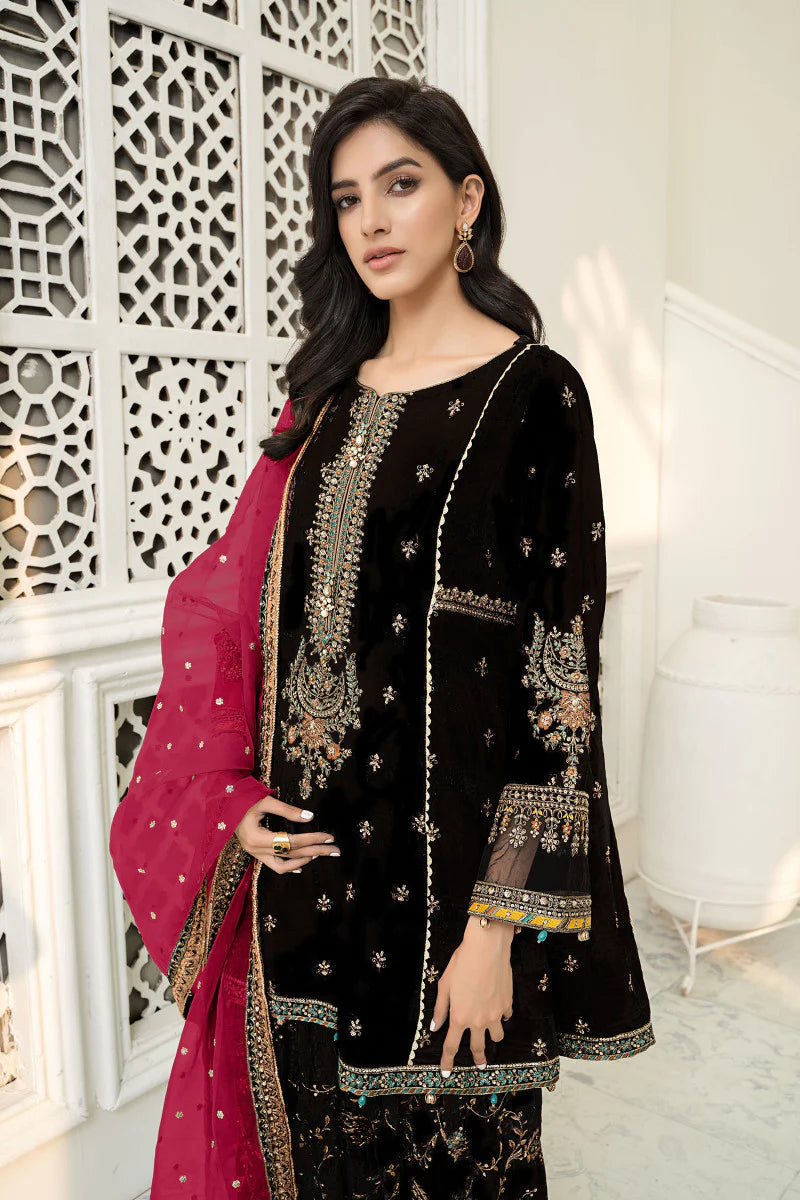 Maria B Black Formal Velvet Collection Replica Pehnawa