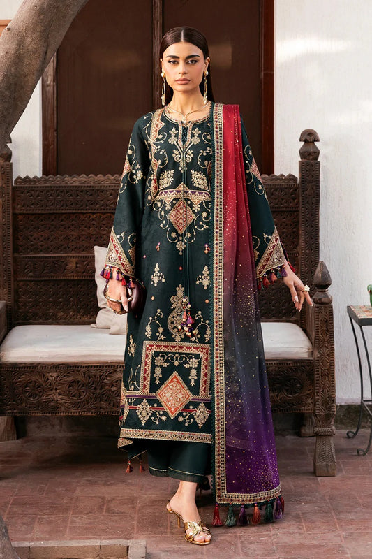 Jazmin Luxury Embroidered Lawn 3Pc Unstitched Suit SL26-D03