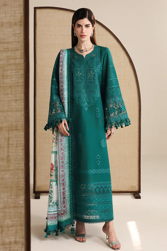 Jazmin Luxury Lawn Unstitched Embroidered 3Pc Suit JZ-IL26-D03