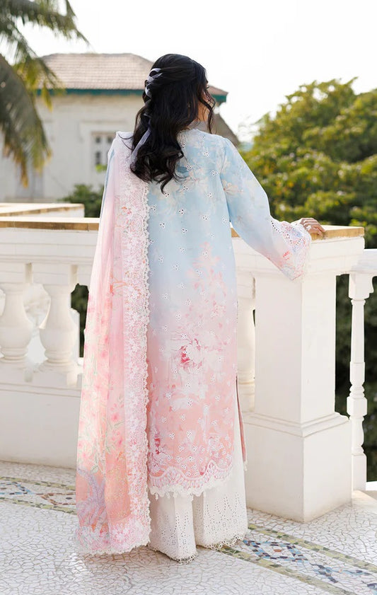 AFROZEH Luxury Embroidered Lawn Unstitched 3Pc Suit-Liloura