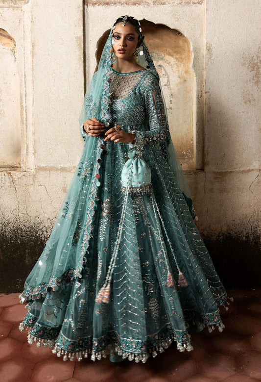 Hussain Rehar - Nagma - Luxury Net Embroidered 3 Piece Unstitched