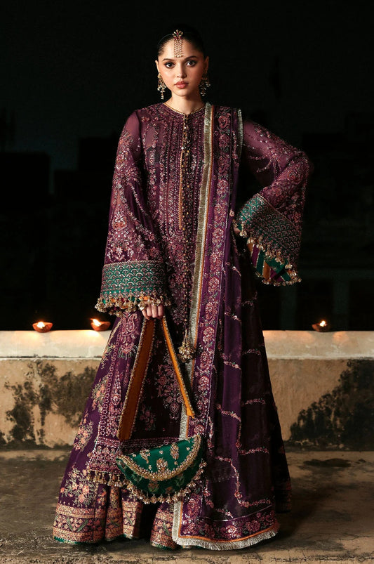 Hussain Rehar - Ghazal - Luxury Chiffon Embroidered 3 Piece Unstitched