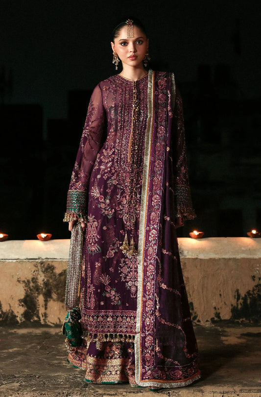 Hussain Rehar - Ghazal - Luxury Chiffon Embroidered 3 Piece Unstitched