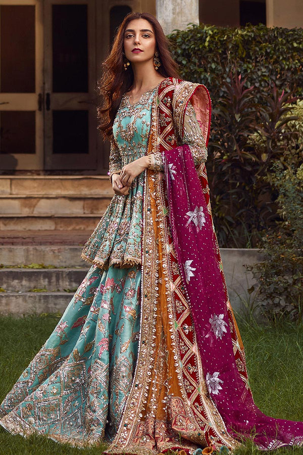 Mohsin Naveed Ranjha Wedding Festive Organza Embroidered Suits RONAQ JAHAN