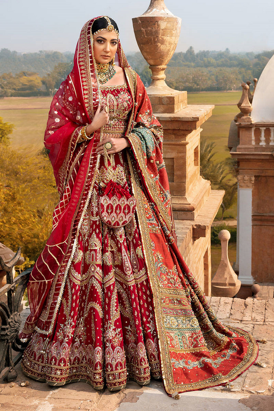 Mohsin Naveed Ranjha Raw Silk Luxury Embroidered 3 Piece Unstitched Nigarbano MNR