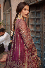 Zarlish by Mohsin Naveed Ranjha Embroidered Organza Suits Unstitched 3 Piece MNR22Z ZWU22-15 Reshma Jee - Festive Collection