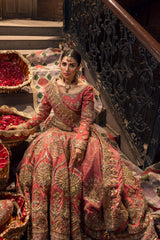 Mohsin Naveed Ranjha – Sabaa Fully Hand Work On Raw Silk Unstitched