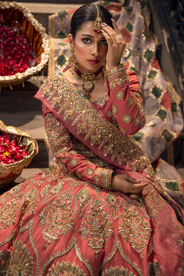 Mohsin Naveed Ranjha – Sabaa Fully Hand Work On Raw Silk Unstitched