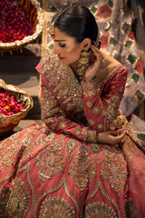 Mohsin Naveed Ranjha – Sabaa Fully Hand Work On Raw Silk Unstitched