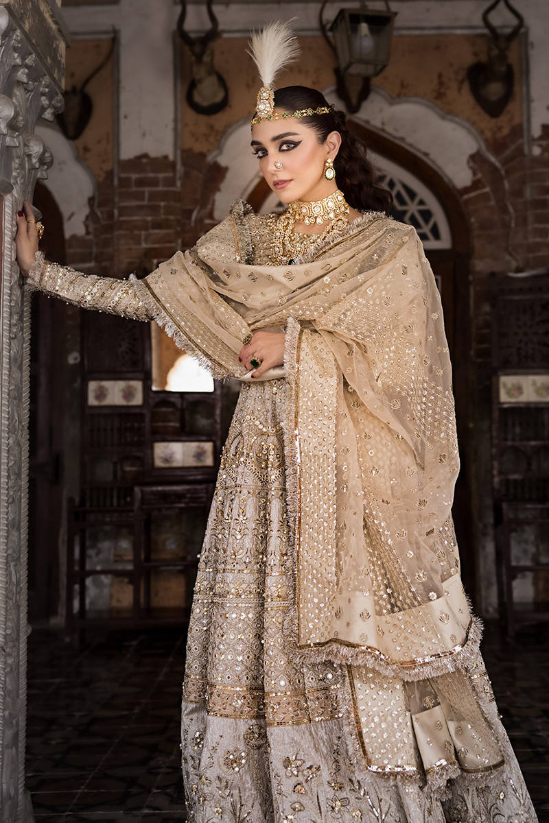 Zarlish by Mohsin Naveed Ranjha Embroidered Suits Unstitched 3 Piece MNR23-Z4 ZWU-23-32 Moti - Festive Collection